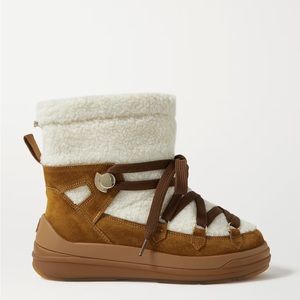 MONCLER INSOLUX SHEARLING BOOTS- brand new, worn once